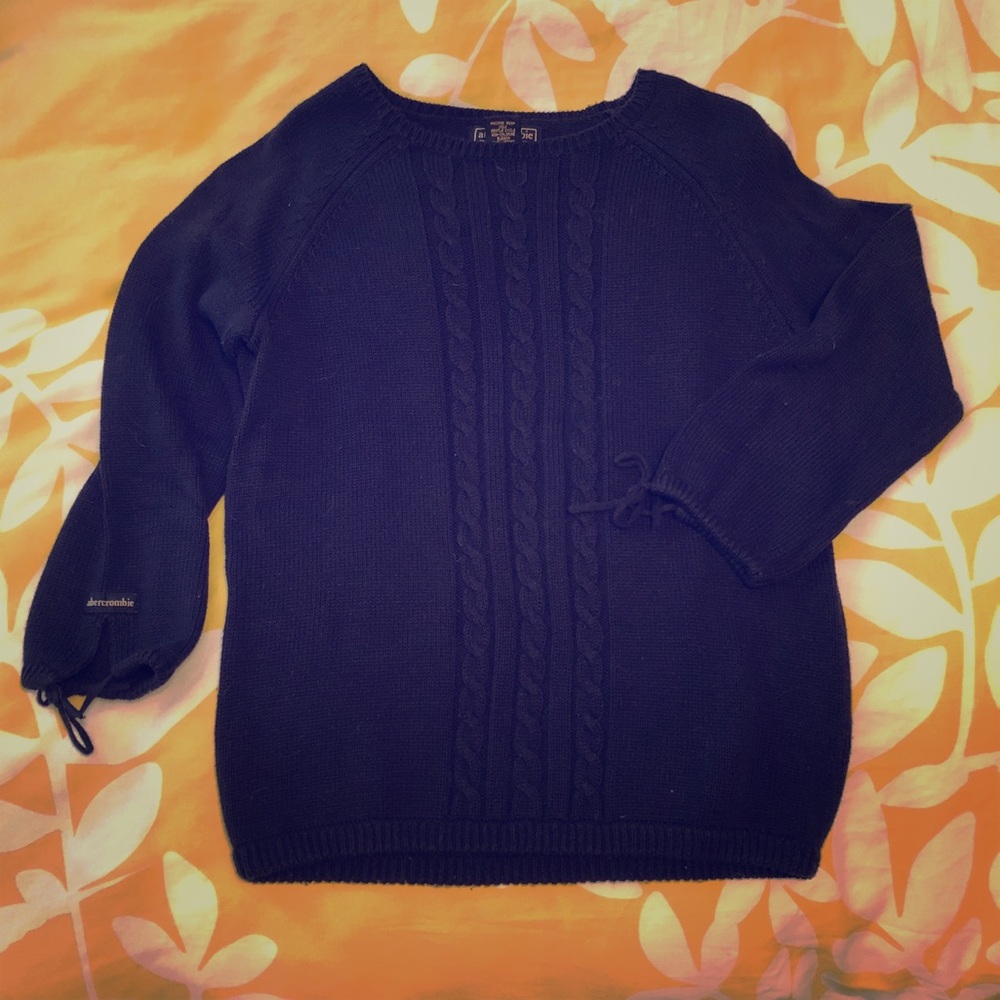 Kids abercrombie 3/4 length sleeve wool sweater